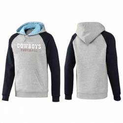 NFL Mens Nike Dallas Cowboys English Version Pullover Hoodie GreyBlue