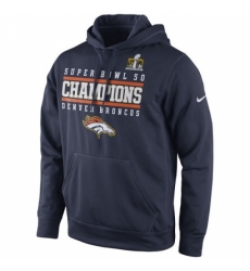 NFL Denver Broncos Nike Super Bowl 50 Champions Celebration Performance Hoodie Navy