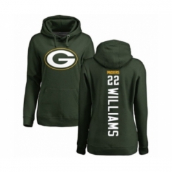 Football Womens Green Bay Packers 22 Dexter Williams Green Backer Hoodie