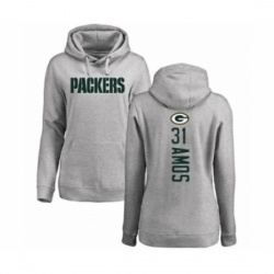 Football Womens Green Bay Packers 31 Adrian Amos Ash Backer Hoodie