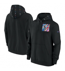 Men Houston Texans Black 2023 Crucial Catch Club Pullover Hoodie