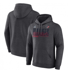 Men Houston Texans Charcoal 2024 Playoffs Pullover Hoodie