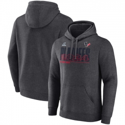 Men Houston Texans Charcoal 2024 Playoffs Pullover Hoodie