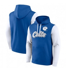 Men Fanatics Royal Indianapolis Colts Fleece Pullover Hoodie