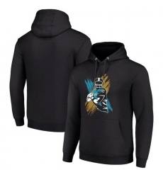 Men Starter Black Jacksonville Jaguars Player X Fleece Pullover Hoodie