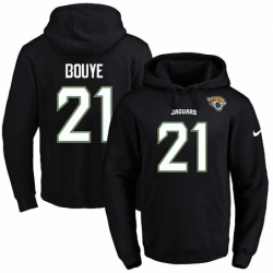 NFL Mens Nike Jacksonville Jaguars 21 AJ Bouye Black Name Number Pullover Hoodie