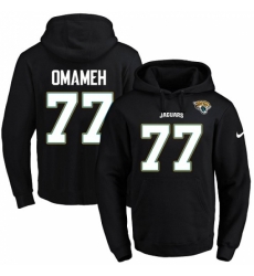 NFL Mens Nike Jacksonville Jaguars 77 Patrick Omameh Black Name Number Pullover Hoodie