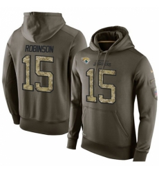 NFL Nike Jacksonville Jaguars 15 Allen Robinson Green Salute To Service Mens Pullover Hoodie