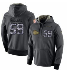 NFL Mens Nike Kansas City Chiefs 59 Reggie Ragland Stitched Black Anthracite Salute to Service Player Performance Hoodie