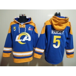 NFL Men Los Angeles Rams 5 Jalen Ramsey Stitched Hoodie