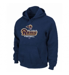 NFL Mens Nike Los Angeles Rams Critical Victory Pullover Hoodie Navy