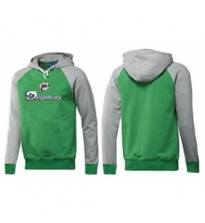 NFL Mens Nike Miami Dolphins Authentic Logo Pullover Hoodie GreenGrey