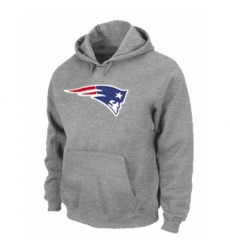 NFL Mens Nike New England Patriots Logo Pullover Hoodie Grey