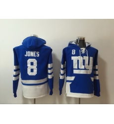 Men Nike New York Giants Daniel Jones 8 NFL Winter Thick Hoodie