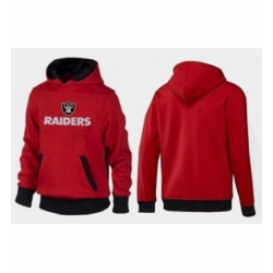 NFL Mens Nike Oakland Raiders Authentic Logo Pullover Hoodie RedBlack