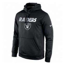 NFL Mens Oakland Raiders Nike Black Kick Off Staff Performance Pullover Hoodie