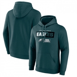 Men Philadelphia Eagles Green X Bud Light Pullover Hoodie