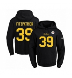 Football Mens Pittsburgh Steelers 39 Minkah Fitzpatrick BlackGold No Name Number Pullover Hoodie