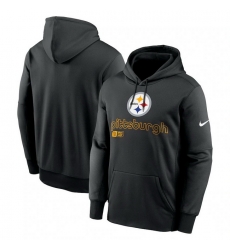 Men Nike Black Pittsburgh Steelers Performance Pullover Hoodie