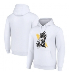 Men Starter White Pittsburgh Steelers Player X Fleece Pullover Hoodie