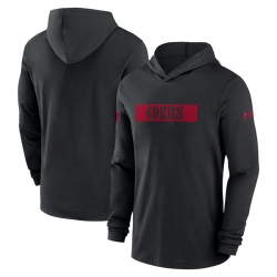 Men San Francisco 49ers Black Sideline Performance Hoodie