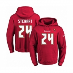 Football Mens Tampa Bay Buccaneers 24 Darian Stewart Red Name Number Pullover Hoodie