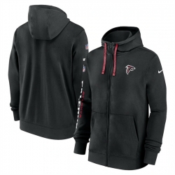 Men Atlanta Falcons Black 2024 Team Full Zip Hoodie