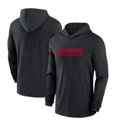 Men Atlanta Falcons Black Sideline Performance Hoodie