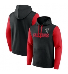 Men Fanatics Black Atlanta Falcons Fleece Pullover Hoodie