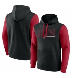 Men Red Atlanta Falcons Outline Pullover Hoodie