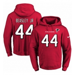 NFL Mens Nike Atlanta Falcons 44 Vic Beasley Red Name Number Pullover Hoodie