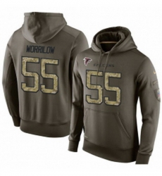 NFL Nike Atlanta Falcons 55 Paul Worrilow Green Salute To Service Mens Pullover Hoodie