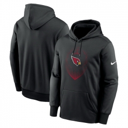 Men Arizona Cardinals Black Icon Performance Pullover Hoodie