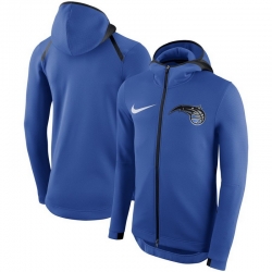 Men Orlando Magic Nike Showtime Therma Flex Performance Full Zip Hoodie Blue