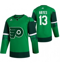 Men Philadelphia Flyers 13 Kevin Hayes Green 2020 Adidas Jersey