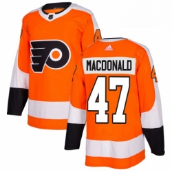 Mens Adidas Philadelphia Flyers 47 Andrew MacDonald Premier Orange Home NHL Jersey 