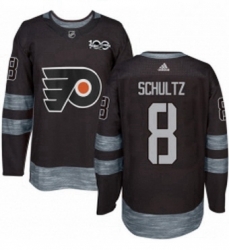 Mens Adidas Philadelphia Flyers 8 Dave Schultz Premier Black 1917 2017 100th Anniversary NHL Jersey 