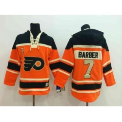 nhl jerseys philadelphia flyers #7 barber orange-black[pullover hooded sweatshirt]