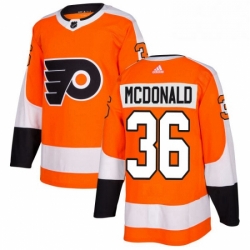 Youth Adidas Philadelphia Flyers 36 Colin McDonald Premier Orange Home NHL Jersey 