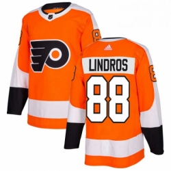 Youth Adidas Philadelphia Flyers 88 Eric Lindros Premier Orange Home NHL Jersey 