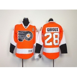 Youth NHL jerseys philadelphia flyers #28 giroux orange[white number]