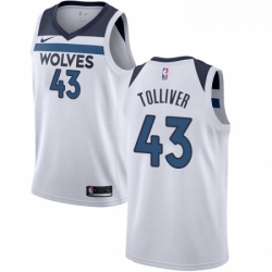 Womens Nike Minnesota Timberwolves 43 Anthony Tolliver Swingman White NBA Jersey Association 