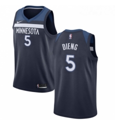 Womens Nike Minnesota Timberwolves 5 Gorgui Dieng Swingman Navy Blue Road NBA Jersey Icon Edition