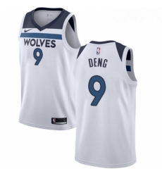 Womens Nike Minnesota Timberwolves 9 Luol Deng Swingman White NBA Jersey Association Edition 