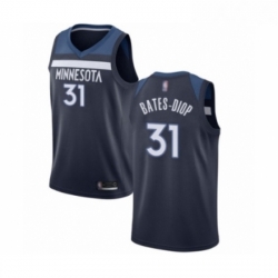 Youth Minnesota Timberwolves 31 Keita Bates Diop Swingman Navy Blue Basketball Jersey Icon Edition 