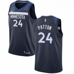 Youth Nike Minnesota Timberwolves 24 Justin Patton Swingman Navy Blue Road NBA Jersey Icon Edition 