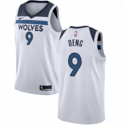 Youth Nike Minnesota Timberwolves 9 Luol Deng Swingman White NBA Jersey Association Edition 