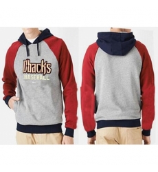 MLB Men Nike Arizona Diamondbacks Pullover Hoodie GreyRed