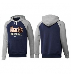 MLB Men Nike Arizona Diamondbacks Pullover Hoodie NavyGrey