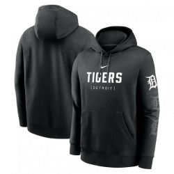 Mens Nike Black Detroit Tigers Fashion Club Pullover Hoodie